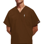 Brown Cherokee Unisex V-Neck Top